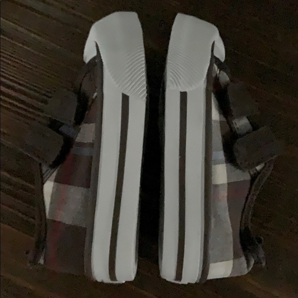 GYMBOREE Infant Plaid Velcro Sneaker - Brown - Picture 5 of 12